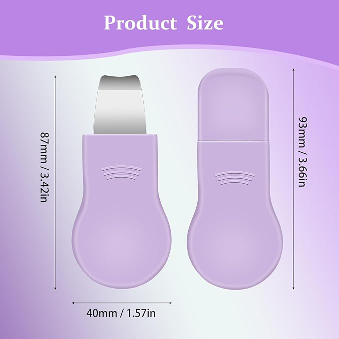 Blackhead Remover Tool,Silicone Face Scrubber, 2 in 1 Nose Pore Scraper for Deep Cleansing,Face Skin Spatula, Nose Black Head Remover, Pore Cleaner Skin Care Tool for Men Women