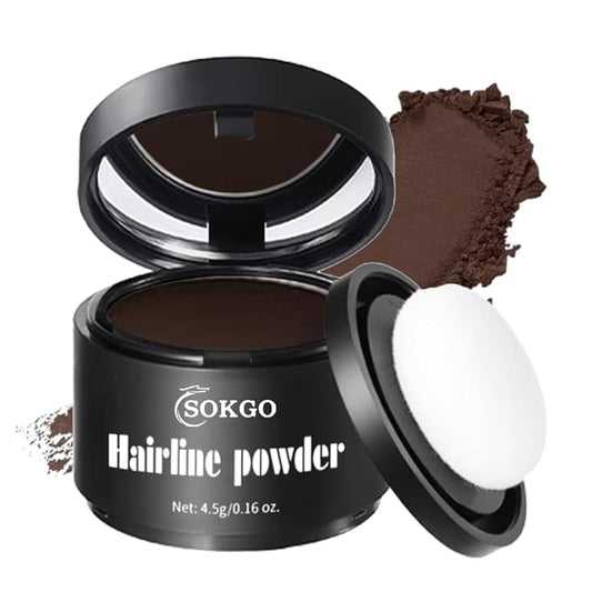 Invisible Hairline Powder, Undetectable Coverage for Bald Spots Receding Hairlines, 3 Seconds Fill for Bald Spots & Thinning Edges, Waterproof, Transfer-Resistant, Natural Matte Finish