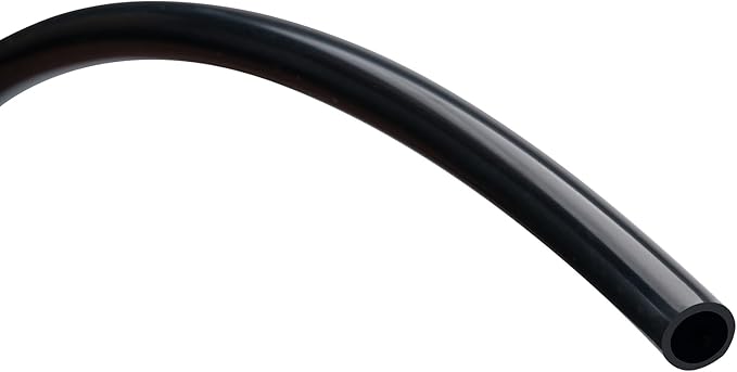 Silicone Tubing 3/4” ID × 1” OD - 16FT Black Flexible Food Grade Hose Soft Pure Silicon Tube for Home Brewing Wine Making Hydroponic Pond Pump, Temp Resistance
