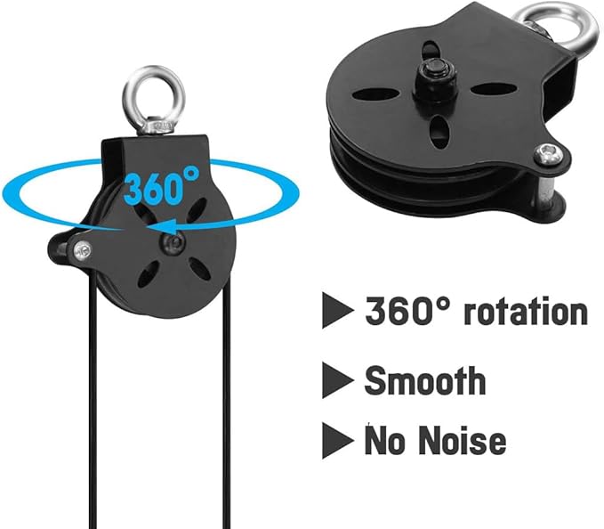 Yes4All Tricep Press Down Cable Machine Attachment Set, LAT Pulldown Attachment, Cable Machine Accessories for Home Gym