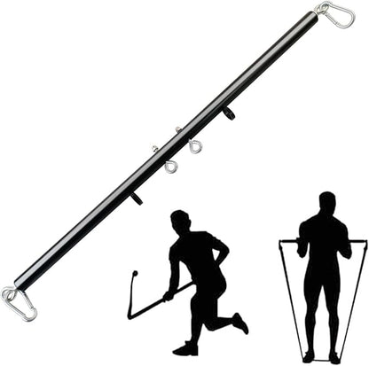 Spreader Bar Heavy Duty Stainless Steel Expandable Black Stainless Steel Bar, Yoga Training Fitness Gear, Workout Bar,Home Sports Gym Kit