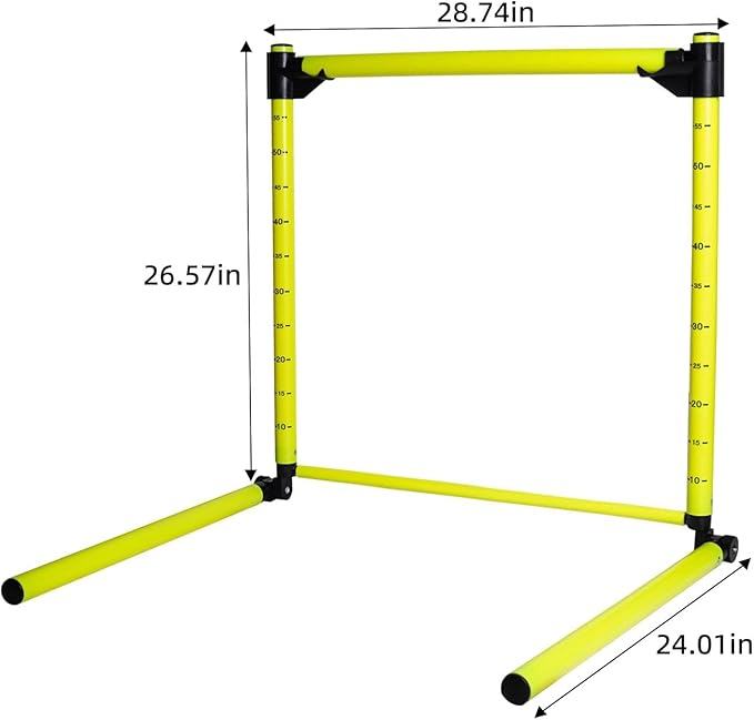 Adjustable Hurdles with Scale - Detachable Agility Training Equipment for Track, Soccer & Football, Indoor & Outdoor Use, Ideal for Athletic Jumping & Speed Drills