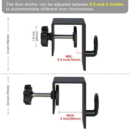 BeneLabel Heavy Duty Door Anchor for Fitness Training - Compatible with Resistance Bands, Suspension Straps and More - Ideal for Home Gym Workout, Strength Training, Physical Therapy
