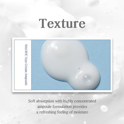 NACIFIC] Uyu Cream Ampoule 1.69fl. oz. 50ml with Jeju milk extract Essence Ceramide 5 complex Moisture lasting Natural ingredients Korean skin care