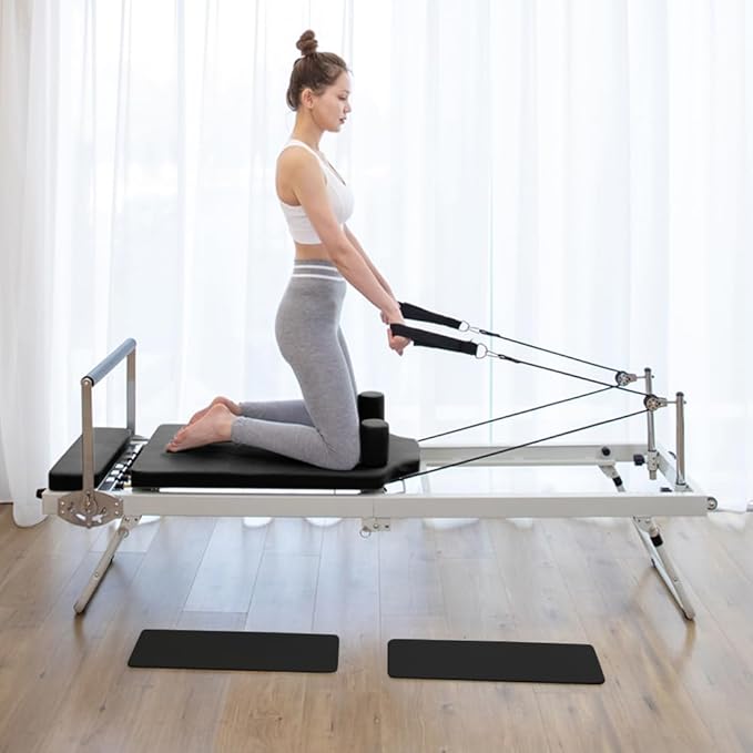 ARKANTOS Pilates Reformer Machine Foldable, Reformer Pilates Equipment for Gym Workout and Home Use, Suitable for Intermediate and Beginners Users