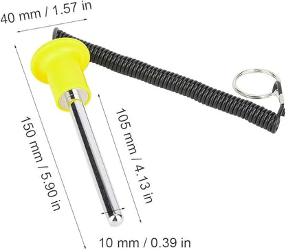 Alomejor Weight Stack Pin for Gym Equipment, Stainless Steel, Yellow