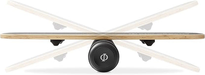 Philosophy Gym Balance Board - Wooden Balance Trainer with Adjustable Stoppers