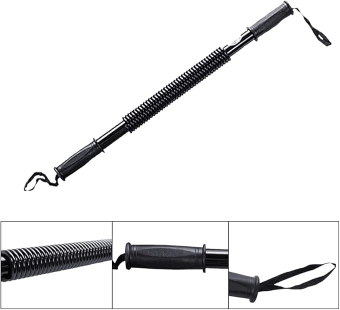 Boshen Power Twister Bar for Arm Upper Body Strength Training Workout Heavy Duty Arm Builder 44lbs/66lbs/88lbs/110Ibs for Choice