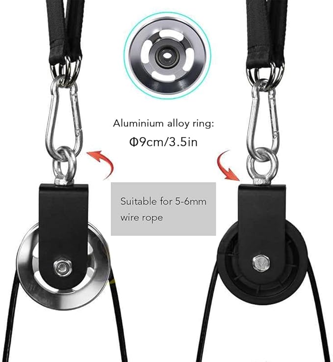 ZJchao Pulley System Gym, Fitness Pulley Cable System Cable Pulley System Gym Pulley System for Home Gym Cable Pulley System Home Gym for Gym Equipment, Ladder Lift, DIY Home Projects