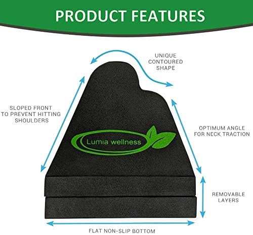 Cervical Orthotic Traction Block, Firm, Spinal & Neck Alignment, Cervical Traction Device & Neck Stretcher