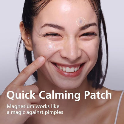EasyDerm Quick Calming Magnesium Patches – 40 Patches (4 Pack), Hydrocolloid Acne Spot Treatment with Tea Tree & Cica, Bulk Value Pack for Acne-Prone Skin, Ideal for Home Skincare