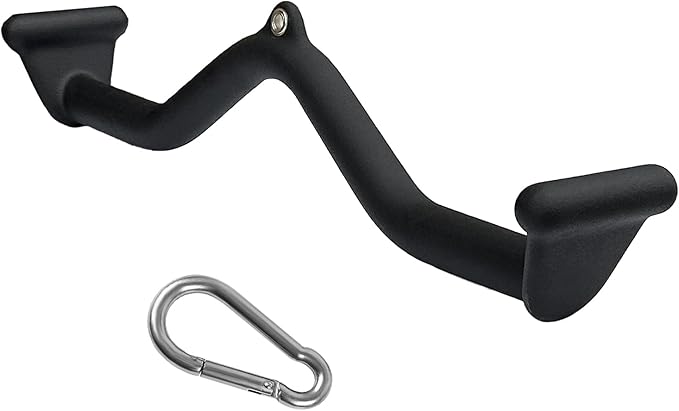 Lat Pull Down Bar T bar Row Attachment, V Bar Tricep Lat Pulldown Attachments, Back Strength Training Bar for Home Gym Exercise Cable Machine Attachments