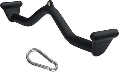 Lat Pull Down Bar T bar Row Attachment, V Bar Tricep Lat Pulldown Attachments, Back Strength Training Bar for Home Gym Exercise Cable Machine Attachments