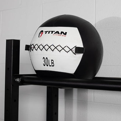 Titan Fitness Soft Leather Medicine Wall Ball Durable, Endurance, Cardio, Core Strength