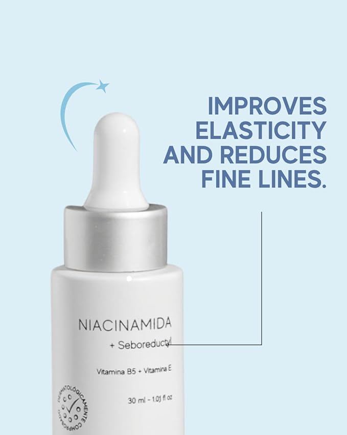 Niacinamide Face Serum 5% – Pore Minimizer with Vitamin B5 & E – Oil Control & Brightening Treatment for Smoother Skin – 1 Fl Oz