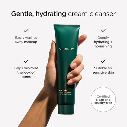 CTRL+ALT+DEL Facial Cleanser – Hydrating Cream Cleanser with Hemp Seed Oil, Cucumber & Jojoba – Removes Makeup & Impurities – 150mL / 5 fl. oz.