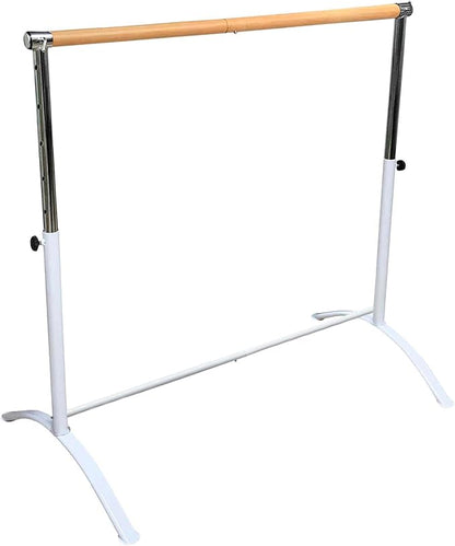 Ballet Barre Portable for Home or Studio, Height Adjustable Bar for Stretch, Pilates, Dance or Active Workouts, Single or Double Bar, Kids and Adults