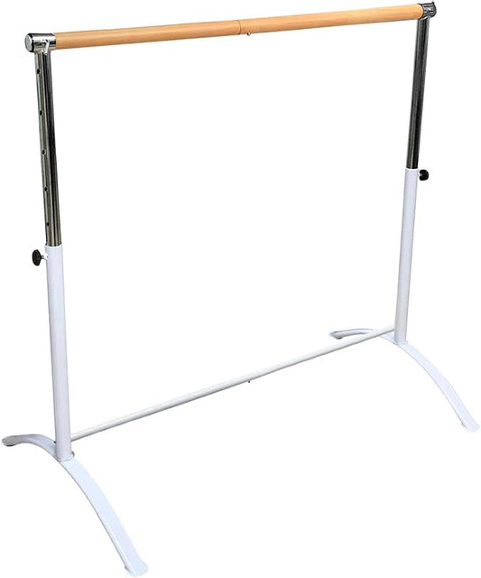 Ballet Barre Portable for Home or Studio, Height Adjustable Bar for Stretch, Pilates, Dance or Active Workouts, Single or Double Bar, Kids and Adults