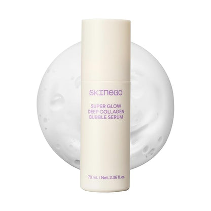 Super Glow Deep Collagen Bubble Serum with 1,005,189ppb Collagen – Anti-Aging, Hydrating, Skin-Firming, Fine Line Care, Korean Skincare – 2.36 fl.oz