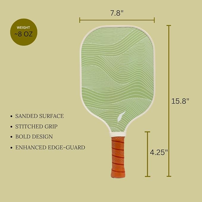 Inscribe Premium Pickleball Paddle – Lightweight, Durable Honeycomb Core, Vibrant Fiberglass Surface, Comfort Grip & Stylish Canvas Cover – Premium Pickleball Gear for Fun & Casual Play
