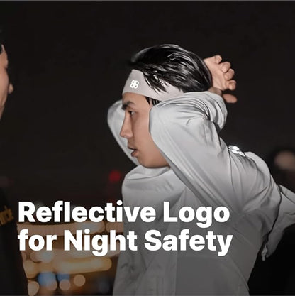 Non-Slip Headband (1 Pack) - Moisture Wicking Sports Sweatband for Men, Women & Youth - Athletic Workout Band for Running, Flag Football, Yoga, Tennis & Helmet Liner