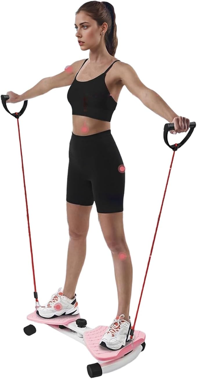 Waist Twisting Machine Fitness Tool, waist twister, 330LBS Capacity & 20dB Ultra-Quiet, Anti-Slip Home Gym Workout Equipment for Women Belly Fat