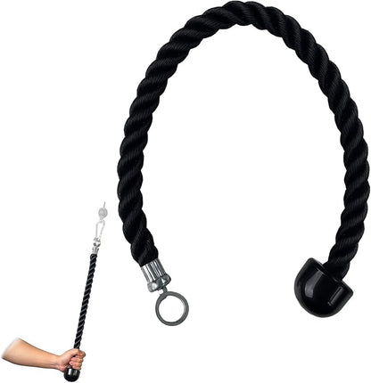 KORIKAHM Long Tricep Rope, Rope Pull Down Attachment 47 55 63Inch Length Long, Tricep Rope Cable Attachment, Tricep Pull Down Rope for Home Gym Pulley System,Cable Machine Attachment