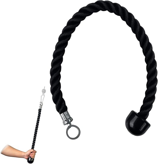 KORIKAHM Long Tricep Rope, Rope Pull Down Attachment 47 55 63Inch Length Long, Tricep Rope Cable Attachment, Tricep Pull Down Rope for Home Gym Pulley System,Cable Machine Attachment
