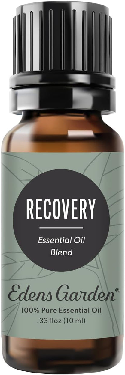 Edens Garden Recovery Essential Oil Blend – 100% Pure Therapeutic Grade, Undiluted & Natural Aromatherapy Blend - for Skin, Muscle Comfort, Relaxation & Self-Care Massage Therapy, 10 ml (.33 fl oz)