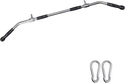 48 Inches Lat Pull Down Bar for Cable Machine, Home Gym System Accessories, Strength Training Handle for Tricep, Back