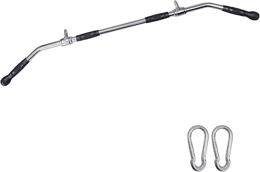 48 Inches Lat Pull Down Bar for Cable Machine, Home Gym System Accessories, Strength Training Handle for Tricep, Back