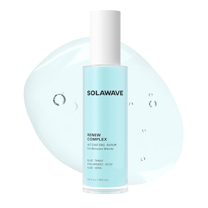 Solawave Renew Complex Serum for Face & Neck | Boost the Effects of Facial Wand | Red Light Therapy for Face & Microcurrent Facial Device for Anti-Aging & Skin Tightening