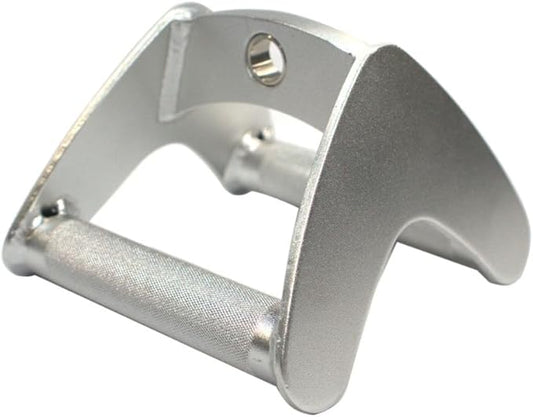 Gronk Fitness Aluminum Seated Row Handle | V-Grip Cable Attachment for Back, Arms & Shoulders | Lightweight Knurled Double Grip, Heavy-Duty Gym Quality