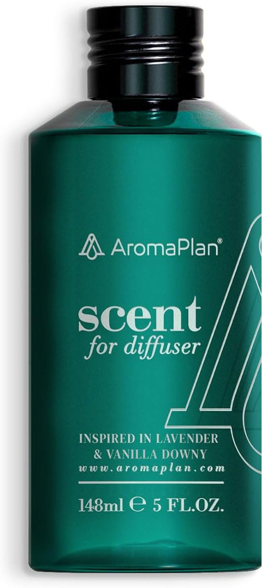 AromaPlan Scents, Clean Smelling Essential Oils,Inspired by Lavender & Vanilla Downy (5 Fl Oz /148ml)-Fresh Scent Essential Oil for Diffuser,USA Fragrance, Bigger Bottle, Bolder Aroma & Longer Lasting
