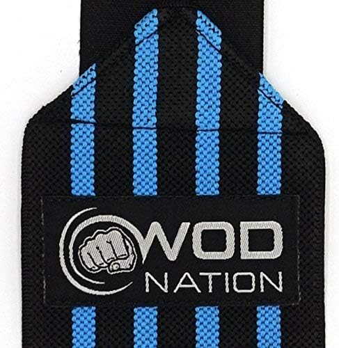 WOD Nation Wrist Wraps for Weightlifting & Strength Training – Professional Gym Straps w/Thumb Loop for Men & Women