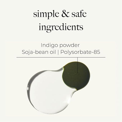 Korean Indigo Hair Dye 1 Sets 4.4 fl oz (130g) - 30 min and Easy Application, PPD-free, Synthetic dye-free liquid Formula, Made in Korea,