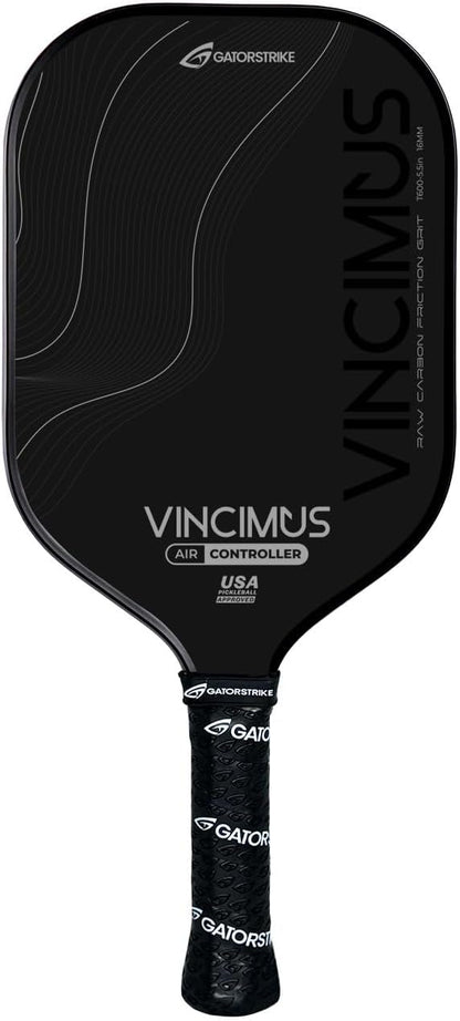 Vincimus Air Controller T600 Pickleball Paddle, T600 Carbon Fiber Pickleball Paddle with Enhance PP Honeycomb 16mm Core, 8.1oz with GatorGrit Face