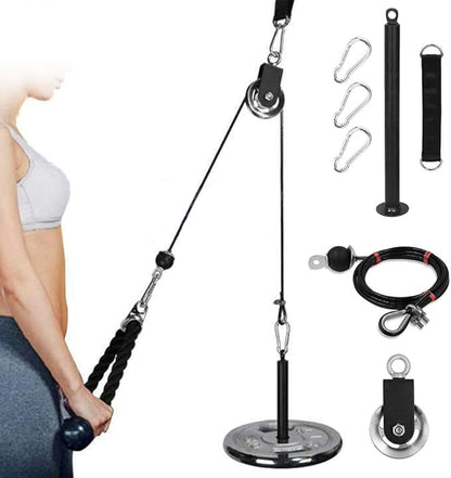 ZJchao Pulley System Gym, Fitness Pulley Cable System Cable Pulley System Gym Pulley System for Home Gym Cable Pulley System Home Gym for Gym Equipment, Ladder Lift, DIY Home Projects