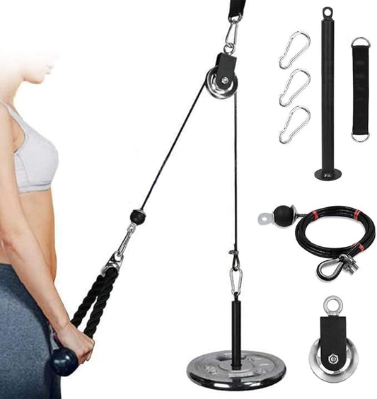 ZJchao Pulley System Gym, Fitness Pulley Cable System Cable Pulley System Gym Pulley System for Home Gym Cable Pulley System Home Gym for Gym Equipment, Ladder Lift, DIY Home Projects