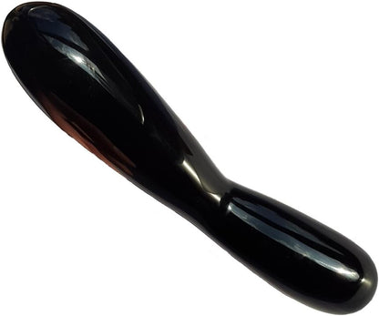 Chakra Crystal Gemstone Wand 8 inch (21 cm) Long, with Curved Shaft, Excellent for Healing, Massage, Meditation, Reiki or Manifestation