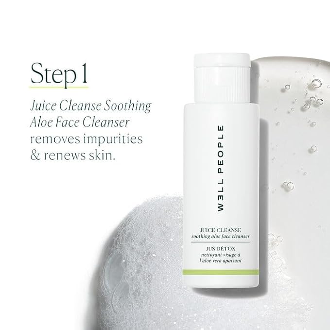 Well People Plant Power Skincare Starter Mini Set, Step-by-Step Skincare Kit For Cleansing, Hydrating, Exfoliating & Nourishing, Vegan & Cruelty-free