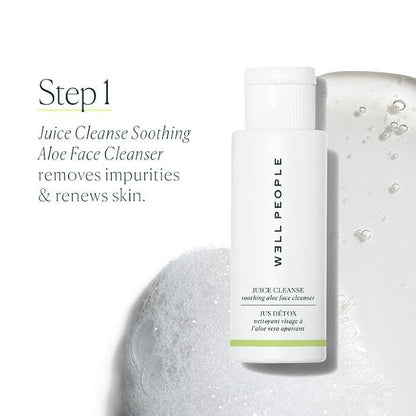 Well People Plant Power Skincare Starter Mini Set, Step-by-Step Skincare Kit For Cleansing, Hydrating, Exfoliating & Nourishing, Vegan & Cruelty-free