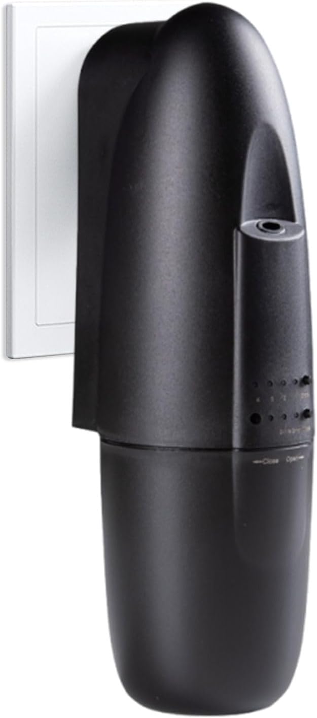 Plug in Waterless Aroma Diffuser for Essential Oils, 500 Sq. Ft, Portable Fragrance Diffuser, Cold-Air Diffusion Tech, Black