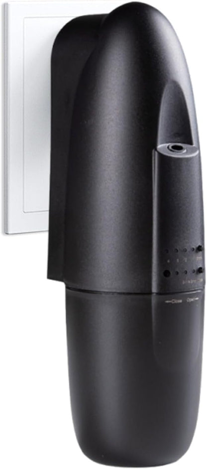 Plug in Waterless Aroma Diffuser for Essential Oils, 500 Sq. Ft, Portable Fragrance Diffuser, Cold-Air Diffusion Tech, Black