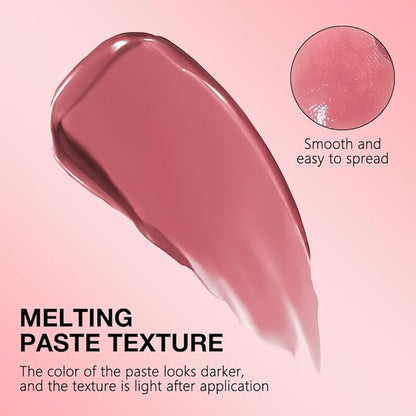 2Pcs Pink Honey Lipstick Tinted Lip Balm, Sheer Hydrating Lip Stain for All Skin Tones, Natural Lightweight Lips Gloss Makeup for Women, Vegan & Cruelty-Free