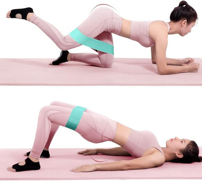 Fabric Resistance Bands, Elastic Bands of Different Levels, Hip and Leg Shaping Bands, Suitable for Yoga, Rehabilitation, Pilates, Fitness and Home Workouts