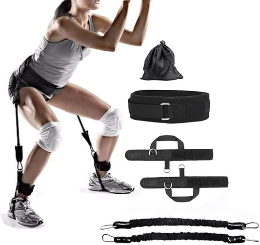 Vertical Jump Trainer, Jump Resistance Belt, Leg Strength Training Belt, Basketball, Volleyball, Football, Tennis Leg Agility Training
