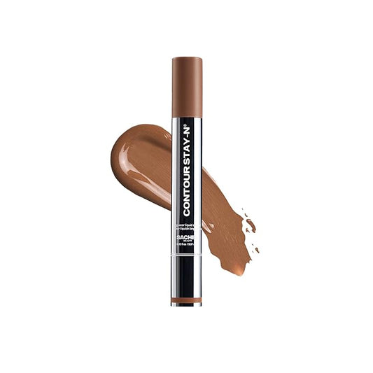 Sacheu Liquid Contour STAY-N Long Wear Cream Contour Makeup — Long Lasting, Blendable, & Lightweight Formula — Vegan & Cruelty-free, Giving Drama