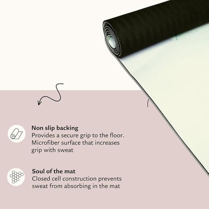 Shakti Warrior TPE Yoga Mat - Artist Designed, Premium eco friendly mats, Non Slip, Non toxic, Great For Regular & Hot Yoga, Pilates and Workouts (72 inch x 24 inch x 6mm thick)