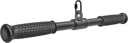 SELEWARE Triceps LAT Pulldown Attachments Home Gym Workout Accessories with Non-Slip Soft Rubber Grip Cable Machine Attachments Triceps Rope Double D Row Handle Pull Down Bar Straight Bar Exercise